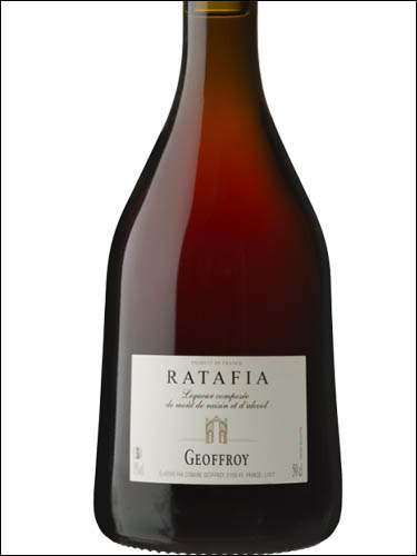 фото Geoffroy Ratafia de Champagne Жофруа Ратафья де Шампань Франция вино розовое