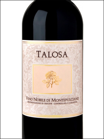 фото Talosa Vino Nobile di Montepulciano DOCG Талоза Вино Нобиле ди Монтепульчано Италия вино красное