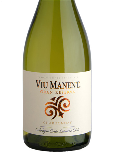 фото Viu Manent Gran Reserva Chardonnay Вью Манент Гран Резерва Шардоне Чили вино белое