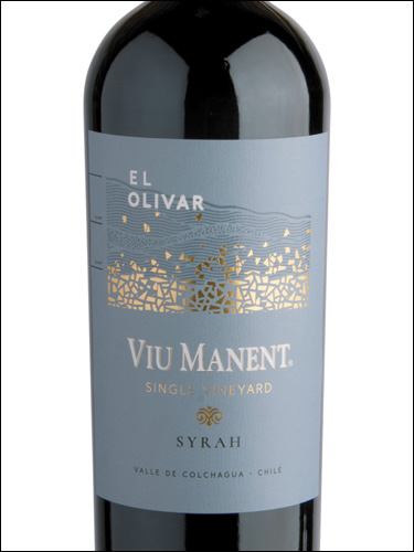 фото Viu Manent Single Vineyard El Olivar Syrah Вью Манент Сингл Виньярд Эль Оливар Сира Чили вино красное