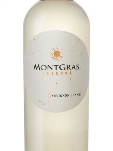 фото MontGras Reserva Sauvignon Blanc Leyda Valley DO МонтГрас Резерва Совиньон Блан Долина Лейда Чили вино белое