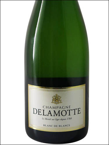 фото Champagne Delamotte Blanc de Blancs Brut Шампанское Деламотт Блан де Блан Брют Франция вино белое