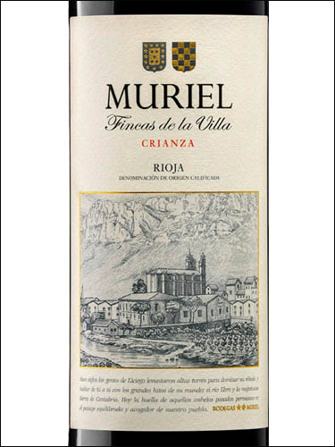 фото Muriel Fincas de la Villa Crianza Rioja DOCa Муриэль Финкас де ла Вилла Крианса Риоха Испания вино красное