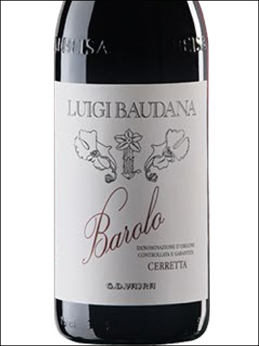 фото Luigi Baudana Barolo Cerretta DOCG Луиджи Баудана Бароло Черретта Италия вино красное
