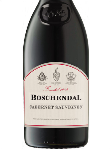 фото Boschendal 1685 Cabernet Sauvignon Бошендаль 1685 Каберне Совиньон ЮАР вино красное