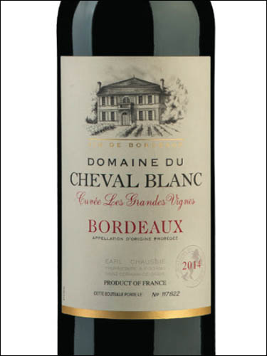 фото Domaine du Cheval Blanc Bordeaux Rouge AOC Домен дю Шеваль Блан Бордо Руж Франция вино красное