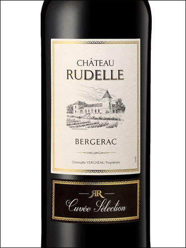 фото Chateau Rudelle Cuvee Selection Rouge Bergerac AOC Шато Рудель Кюве Селексьон Руж Бержерак Франция вино красное