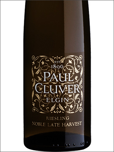фото Paul Cluver Riesling Noble Late Harvest Elgin WO Пол Клювер Рислинг Нобл Лейт Харвест Элгин ЮАР вино белое