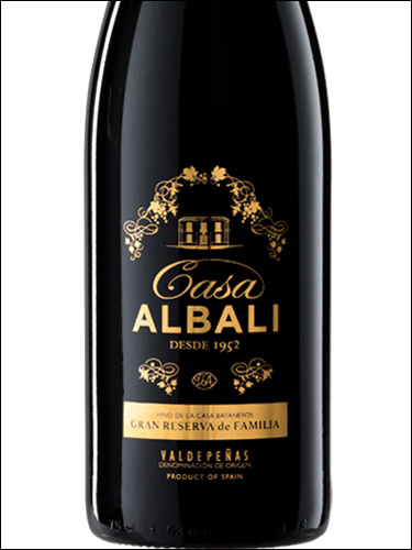 фото вино Casa Albali Gran Reserva de Familia Valdepenas DO 