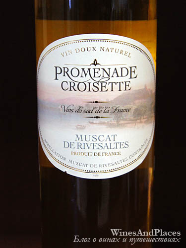 фото Promenade Croisette Muscat de Rivesaltes AOC Променад Круазетт Мускат де Ривзальт Франция вино белое