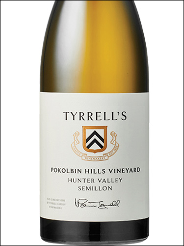 фото Tyrrell's Pokolbin Hills Vineyard Semillon Hunter Valley Тиррелз Поколбин Хиллз Виньярд Долина Хантер Австралия вино белое