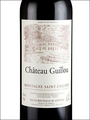 фото Chateau Guilliou Montagne Saint-Emilion AOC Шато Гюийу Монтань Сент-Эмильон Франция вино красное