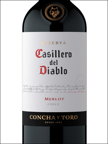 фото Casillero del Diablo Reserva Merlot Казильеро дель Дьябло Резерва Мерло Чили вино красное