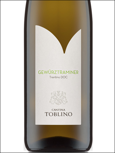 фото Cantina Toblino Gewurztraminer Trentino DOC Кантина Тоблино Гевюрцтраминер Трентино Италия вино белое