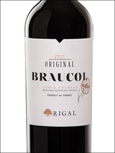 фото Rigal Original Braucol rouge Comte Tolosan IGP Ригаль Орижиналь Броколь руж Конте Толозан Франция вино красное
