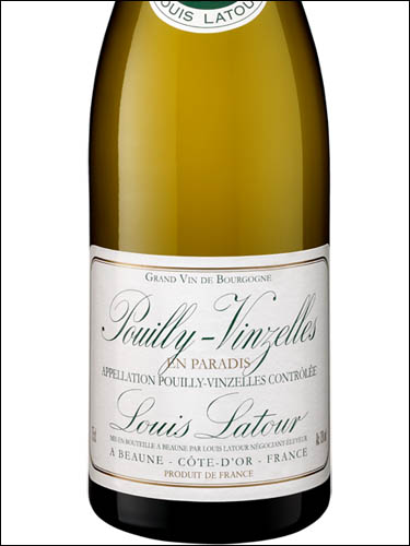 фото Louis Latour En Paradis Pouilly-Vinzelles AOC Луи Латур Ан Паради Пуйи-Вензель Франция вино белое