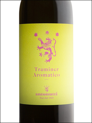 фото Antonutti Traminer Aromatico Friuli Grave DOC Антонутти Траминер Ароматико Фриули Граве ДОК Италия вино белое