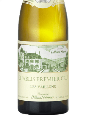 фото Billaud-Simon Chablis Premier Cru Les Vaillons AOC Бийо-Симон Шабли Премье Крю Ле Вайон Франция вино белое