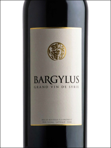 фото Bargylus Grand Vin de Syrie Rouge Баржилюс Гран Вэн де Сири Руж Сирия вино красное