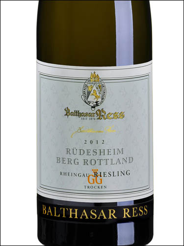 фото Balthasar Ress Rudesheim Berg Rottland Riesling trocken GG Бальтазар Ресс Рюдесхайм Берг Роттланд Рислинг трокен ГГ Германия вино белое