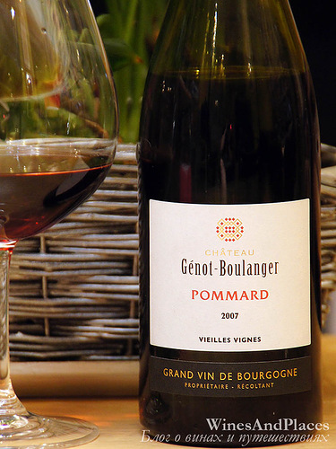 фото Chateau Genot-Boulanger Pommard Vieilles Vignes Шато Жено-Буланже Поммар Вьей Винь Франция вино красное