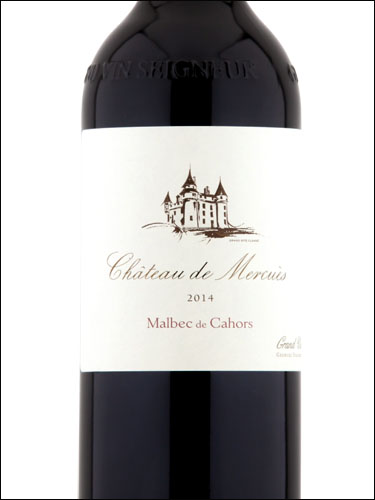 фото Chateau de Mercues Malbec Cahors AOC Шато де Меркюес Мальбек Каор Франция вино красное