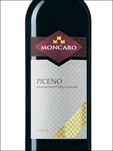 фото Moncaro Rosso Piceno DOC Монкаро Россо Пичено Италия вино красное