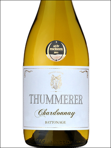 фото Thummerer Egri Chardonnay Battonage Туммерер Эгри Шардоне Батонаж Венгрия вино белое