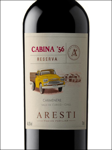 фото Aresti Cabina 56 Reserva Carmenere Арести Кабина 56 Резерва Карменер Чили вино красное