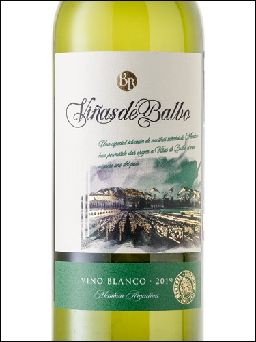 фото Vinas de Balbo Vino Blanco Dry Виньяс де Бальбо Белое Сухое Аргентина вино белое