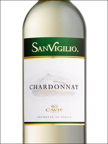 фото Cavit SanVigilio Chardonnay Valdadige DOC Кавит СанВиджилио Шардоне Вальдадидже Италия вино белое