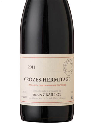 фото Alain Graillot Crozes-Hermitage Rouge AOC Ален Грайо Кроз-Эрмитаж Руж Франция вино красное