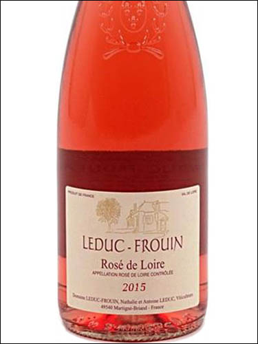 фото Domaine Leduc-Frouin Rose de Loire AOC Домен Ледюк-Фруэн Каберне д'Анжу Франция вино розовое