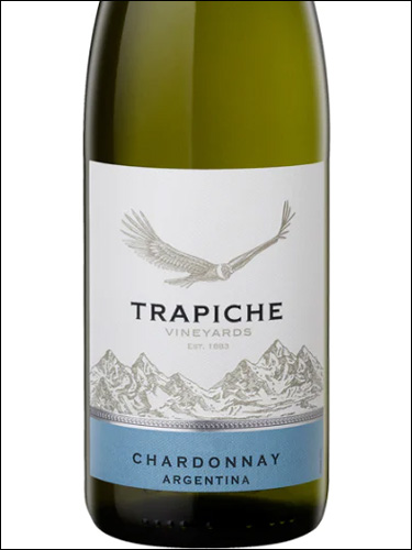 фото Trapiche Vineyards Chardonnay Mendoza Трапиче Виньярдс Шардоне Мендоса Аргентина вино белое