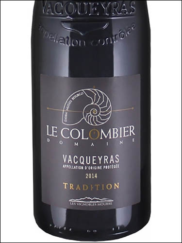 фото Domaine Le Colombier Tradition Vacqueyras AOP Домен Ле Коломбье Традисьон Вакейрас Франция вино красное