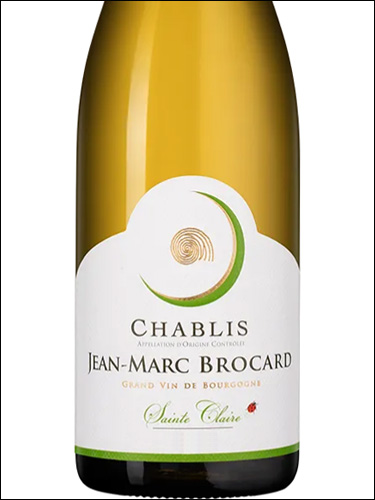 фото Jean-Marc Brocard Domaine Sainte-Claire Chablis AOC Жан-Марк Брокар Домен Сен-Клер Шабли Франция вино белое