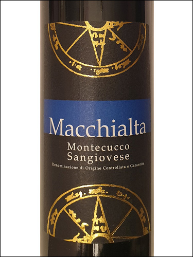 фото Macchialta Montecucco Sangiovese DOCG Маккиальта Монтекукко Санджовезе Италия вино красное