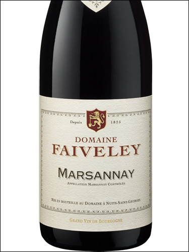 фото Domaine Faiveley Marsannay AOC Домен Февле Марсане Франция вино красное
