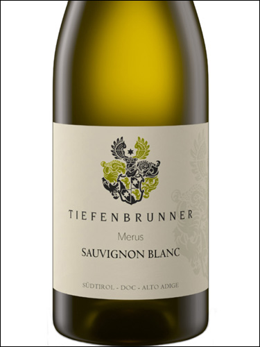 фото Tiefenbrunner Merus Sauvignon Blanc Alto Adige DOC Тифенбруннер Мерус Совиньон Блан Альто Адидже Италия вино белое