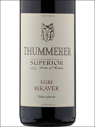 фото Thummerer Egri Bikaver Superior Туммерер Эгри Бикавер (Бычья Кровь) Супериор Венгрия вино красное