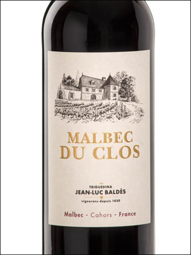 фото Clos Triguedina Malbec du Clos Cahors AOC Кло Тригедина Мальбек дю Кло Каор Франция вино красное