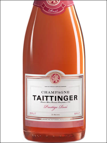 фото Champagne Taittinger Prestige Rose Brut Шампанское Тэтенжэ Престиж Розе Брют Франция вино розовое