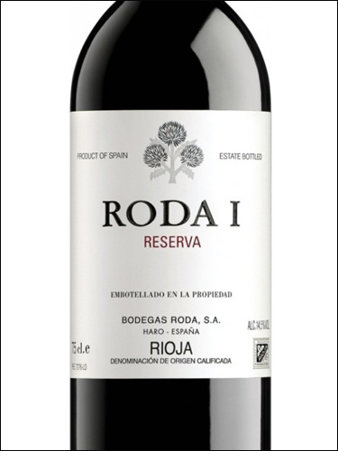 фото вино Roda I Reserva Rioja DOCa 