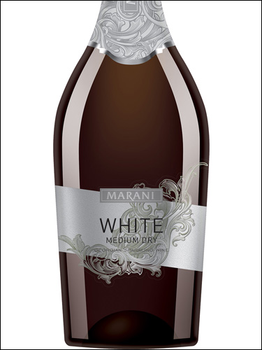 фото Marani Sparkling White Medium Dry Марани Игристое Белое полусухое Грузия вино белое