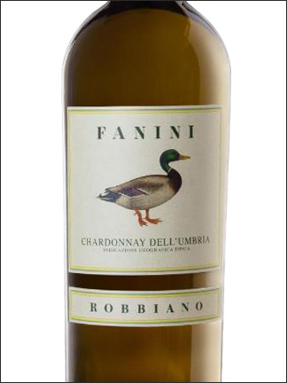 фото Fanini Robbiano Chardonnay dell'Umbria IGT Фанини Роббиано Шардоне Умбрия Италия вино белое