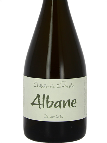 фото Chateau de la Presle Albane Blanc Brut Cremant de Loire AOC Шато де ла Прель Альбан Блан Брют Креман де Луар Франция вино белое