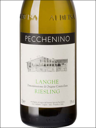 фото Pecchenino Langhe Riesling DOC Пеккенино Ланге Рислинг Италия вино белое