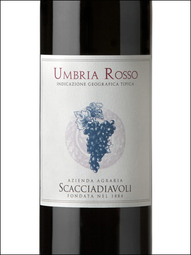 фото Scacciadiavoli Umbria Rosso IGT Скаччадьяволи Умбрия Россо Италия вино красное