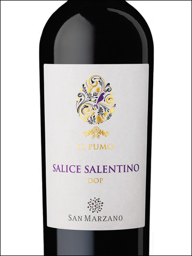 фото Cantine San Marzano Il Pumo Salice Salentino DOP Кантине Сан Марцано Иль Пумо Саличе Салентино Италия вино красное