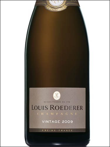 фото Champagne Louis Roederer Brut Vintage Шампанское Луи Родерер Брют Винтаж Франция вино белое